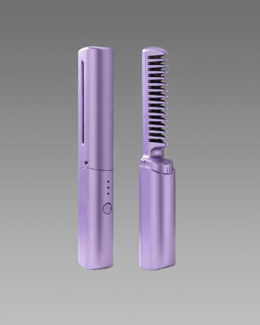 Cordless Rechargeable Portable Mini Hair Straightener  Hot Comb